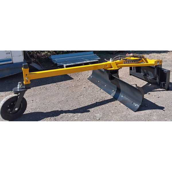 Heavy duty grader blade for mounting to skid steer machines